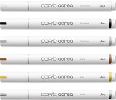 COPIC® acrea Essentials Layoutmarker-Set weiß 0.8 mm Schreibfarbe: Mehrfarbig