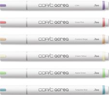 COPIC® acrea Light Layoutmarker-Set weiß 0.8 mm Schreibfarbe: Mehrfarbig
