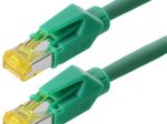 Tecline Patchkabel S/FTP, PiMF, CAT.6A ISO IEC, grün, 1,0 m