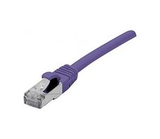 Exertis Connect Patchkabel Cat. 6A, S/FTP (PiMF), halogenfrei, mit Rastnasenschutz, violett, 10,0 m