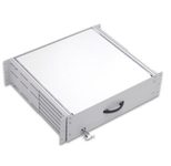 Ekivalan Systems 19" Dokumentenschublade,  2 HE, 482 x 400 mm, grau