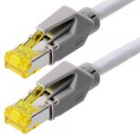 Tecline Patchkabel S/FTP, PiMF, CAT.6A ISO IEC, grau, 3,0 m