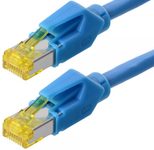 Tecline Patchkabel S/FTP, PiMF, CAT.6A ISO IEC, blau, 5,0 m