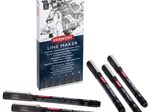 DERWENT Line Maker Fineliner-Set Schwarz