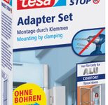 tesa Klemmscharnier für Fliegengitter Insect Stop Alu Comfort Adapter Set weiß