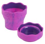 FABER-CASTELL Wasserbecher Clic & Go pink marble