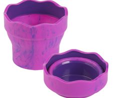 FABER-CASTELL Wasserbecher Clic & Go pink marble
