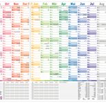 Häfft® Verlag Schuljahr Jahresplaner, Monats- und Tageseinteilung 89,0 x 63,0 cm