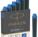 PARKER QUINK Mini-Tintenpatrone blau