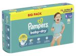 Pampers® Windeln baby-dry™ BIG PACK Größe Gr.5+ (12-17 kg) für Babys und Kleinkinder, 50 St.