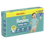 Pampers® Windeln baby-dry™ BIG PACK Größe Gr.5+ (12-17 kg) für Babys und Kleinkinder, 50 St.