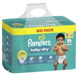 Pampers® Windeln baby-dry™ BIG PACK Größe Gr.2 (4-8 kg) für Neugeborene, 88 St.