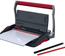 GBC CombBind CB15 Kunststoffbindegerät schwarz/silber/rot