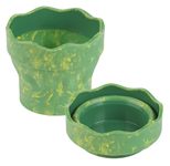 FABER-CASTELL Wasserbecher Clic & Go grün marble