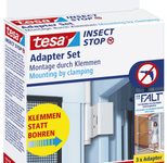 tesa Klemmscharnier für Fliegengitter Insect Stop Falt Adapter Set weiß