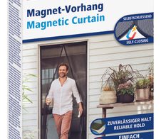 tesa Fliegengitter Insect Stop Magnetvorhang anthrazit 0,8 x 2,0 m