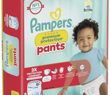Pampers® Windeln premium protection™ BIG PACK Größe Gr.4 (9-15 kg) für Babys und Kleinkinder, 42 St.