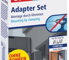 tesa Klemmscharnier für Fliegengitter Insect Stop Alu Comfort Adapter Set anthrazit