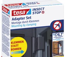tesa Klemmscharnier für Fliegengitter Insect Stop Falt Adapter Set anthrazit