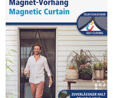 tesa Fliegengitter Insect Stop Magnetvorhang anthrazit 1,0 x 2,2 m