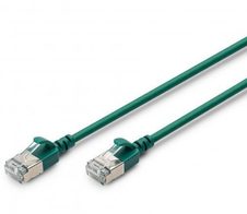 Digitus CAT 6A F-FTP Slim Patchkabel, 3m, Grün