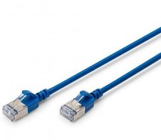 Digitus CAT 6A F-FTP Slim Patchkabel, 2m, Blau