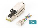 Digitus CAT 6A Feldanschlussstecker, STP Staubkappe, TIA 568-A,B,Profinet, 5 Stk.