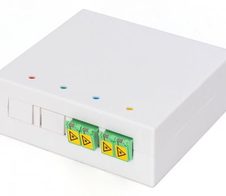 Digitus FTTH Gehäuse, 2 x LC/APC DX Kupplung mit Shutter