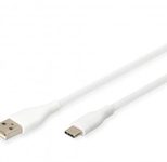 DIGITUS USB-C Silikon Anschlusskabel, 0,5m, weiß