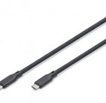 DIGITUS USB Silikon Kabel, USB 10Gbps, 1m, schwarz