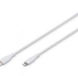 DIGITUS Lightning Silikon Anschlusskabel, USB-A - Lightning 2m, weiß