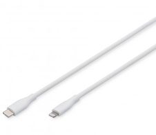 Digitus Lightning Silikon Anschlusskabel, USB-A - Lightning 2m, weiß