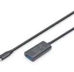 DIGITUS Aktives USB 3.2 Gen1 5G Verlängerungskabel, USB-C - USB-A, 5m