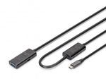 Digitus Aktives USB 3.2 Gen1 5G Verlängerungskabel, USB-C - USB-A, 10m