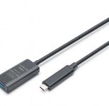Digitus Aktives USB 3.2 Gen2 10G Verlängerungskabel, USB-C - USB-A, 5m