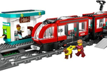 LEGO® City 60423 Straßenbahn mit Haltestelle