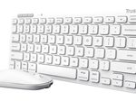 Trust Lyra Funktastatur & Funkmaus für mehrere Geräte - QWERTZ DE - weiß