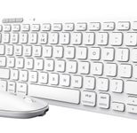 Trust Lyra Funktastatur & Funkmaus für mehrere Geräte - QWERTZ DE - weiß