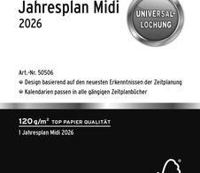 CHRONOPLAN Kalendereinlage Jahresplan Midi 2026