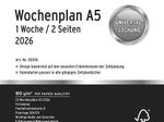 CHRONOPLAN Kalendereinlage Wochenplan A5 2026