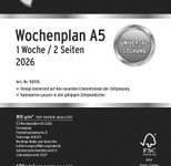 CHRONOPLAN Kalendereinlage Wochenplan A5 2026