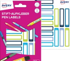 AVERY Zweckform Stiftetiketten blau, grün 50x10