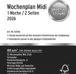 CHRONOPLAN Kalendereinlage Wochenplan Midi 2026