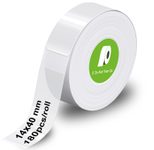 OLYMPIA Etikettenrolle für Etikettendrucker transparent 14 mm x 40 mm