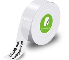 OLYMPIA Etikettenrolle für Etikettendrucker transparent 14 mm x 40 mm