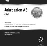 CHRONOPLAN Kalendereinlage Jahresplan A5 2026