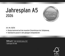 CHRONOPLAN Kalendereinlage Jahresplan A5 2026