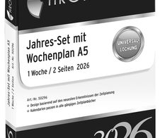 CHRONOPLAN Kalendereinlage Jahres-Set A5 2026