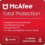 McAfee Total Protection - Abonnement-Lizenz (2 Jahre) - 5 Geräte - Download - Win, Mac, Android, iOS - Deutsch - R