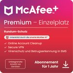 McAfee+ Premium - Individual - Abonnement-Lizenz (1 Jahr) - Download - Win, Mac, Android, iOS - Deutsch - R